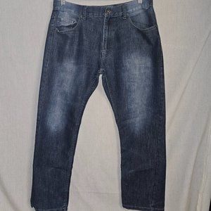 Colours by Alexander Julian Straight Denim Jeans w/ Button Flap Back Pocket